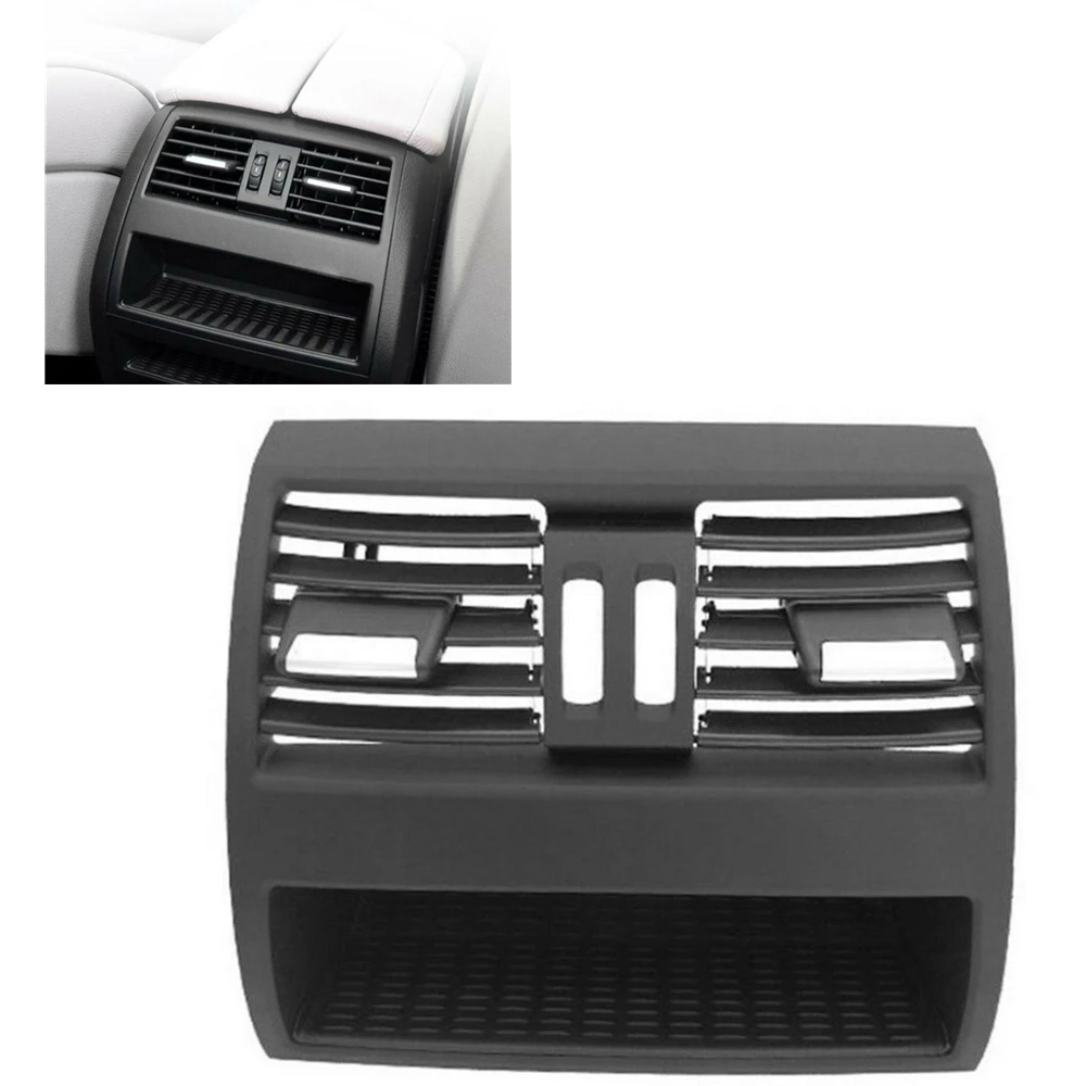 

Автомобильная задняя центральная консоль, вентиляционная решетка для свежего воздуха для BMW 5 серии F10 F18 2010-2016, хромированный черный гриль для приборной панели