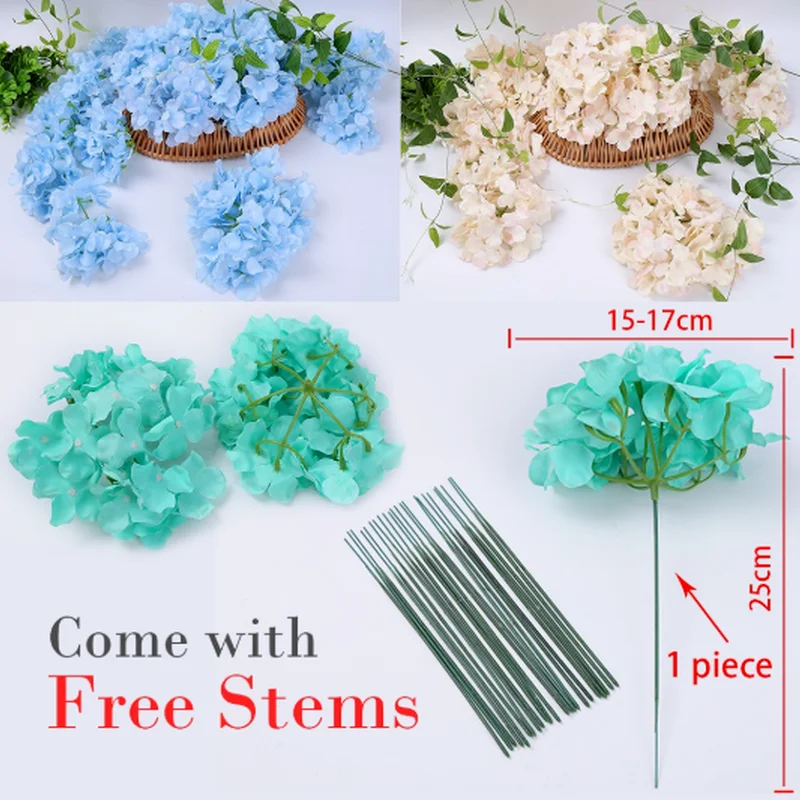 Тщательный дизайн имитация гортензии искусственный цветок Сделай Сам свадебное