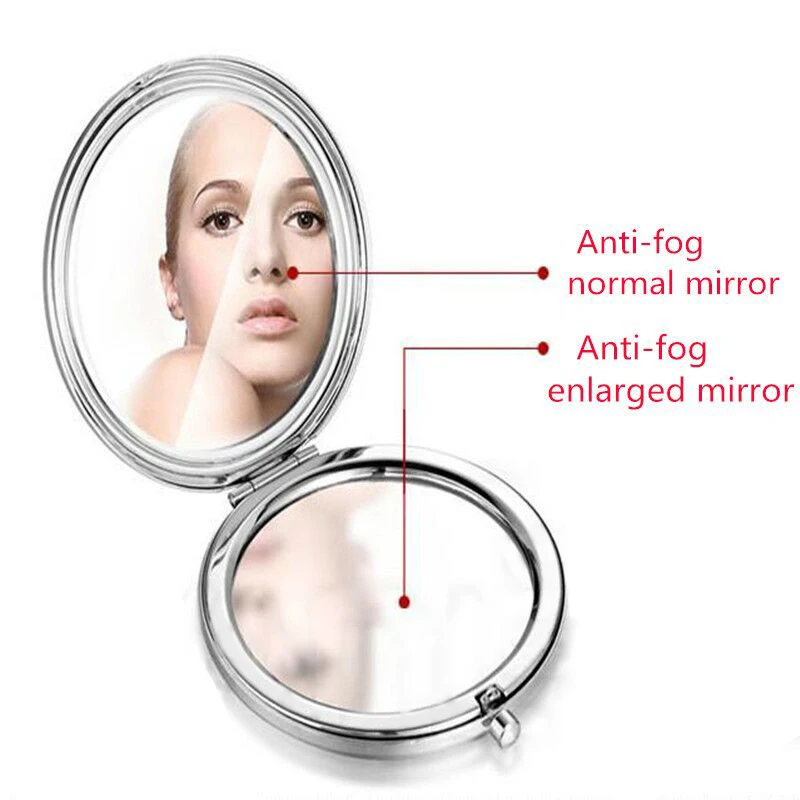 1 шт. портативное карманное мини зеркало для макияжа девушек ручное