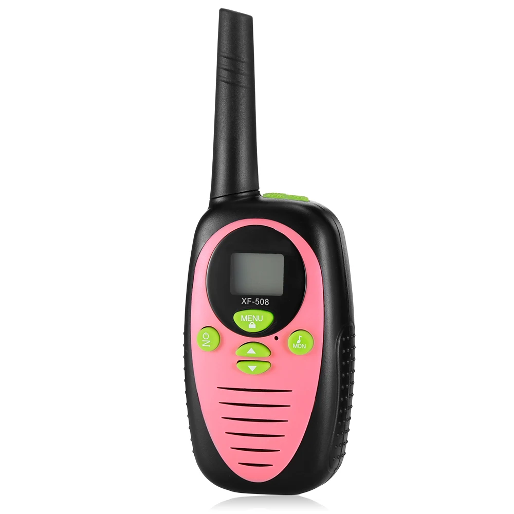 2 шт. XF 508 Детские рации ЖК дисплей полосное радио 22 канала 3 км Диапазон зажим для