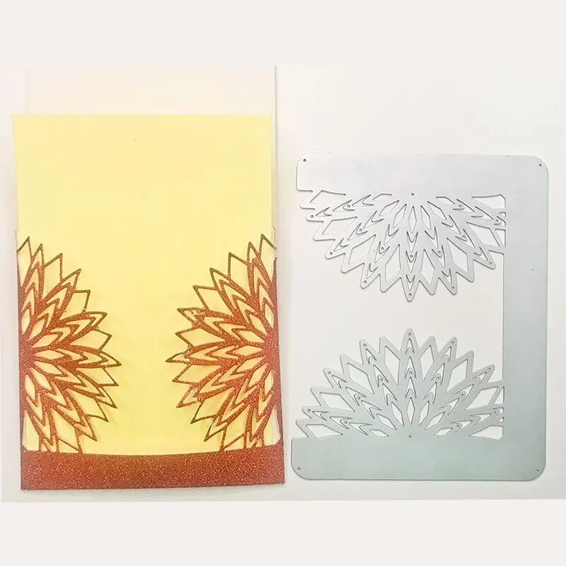 Новинка 2019 металлические Вырубные штампы цветок круглая квадратная рамка