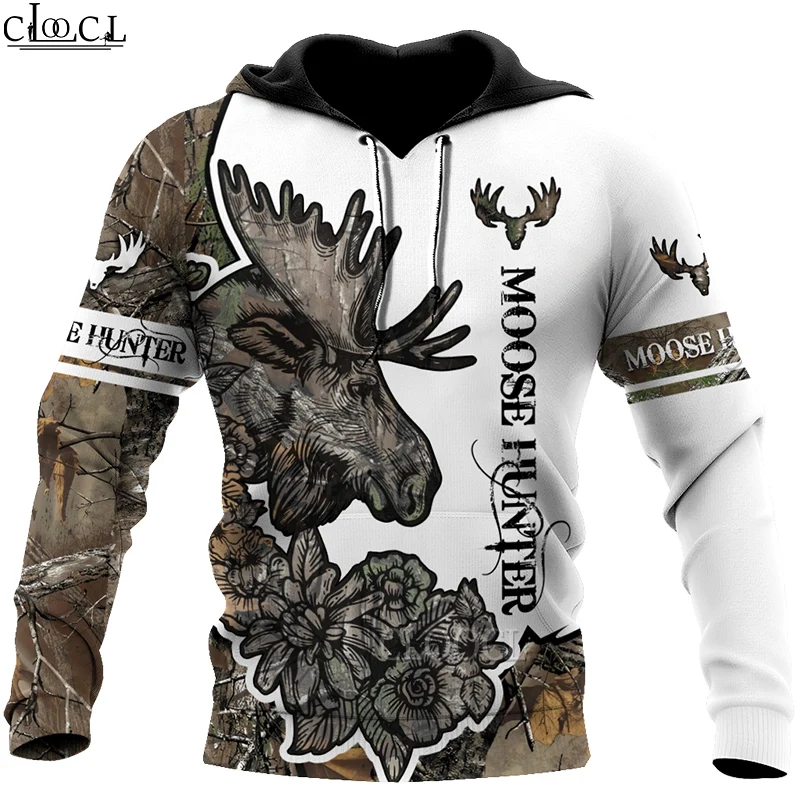 

HX Newest Popular Animal Deer Hunting Hoodie Men Women Autumn Hoody 3D Print Fashion Harajuku Casual Tracksuit Drop Shipping