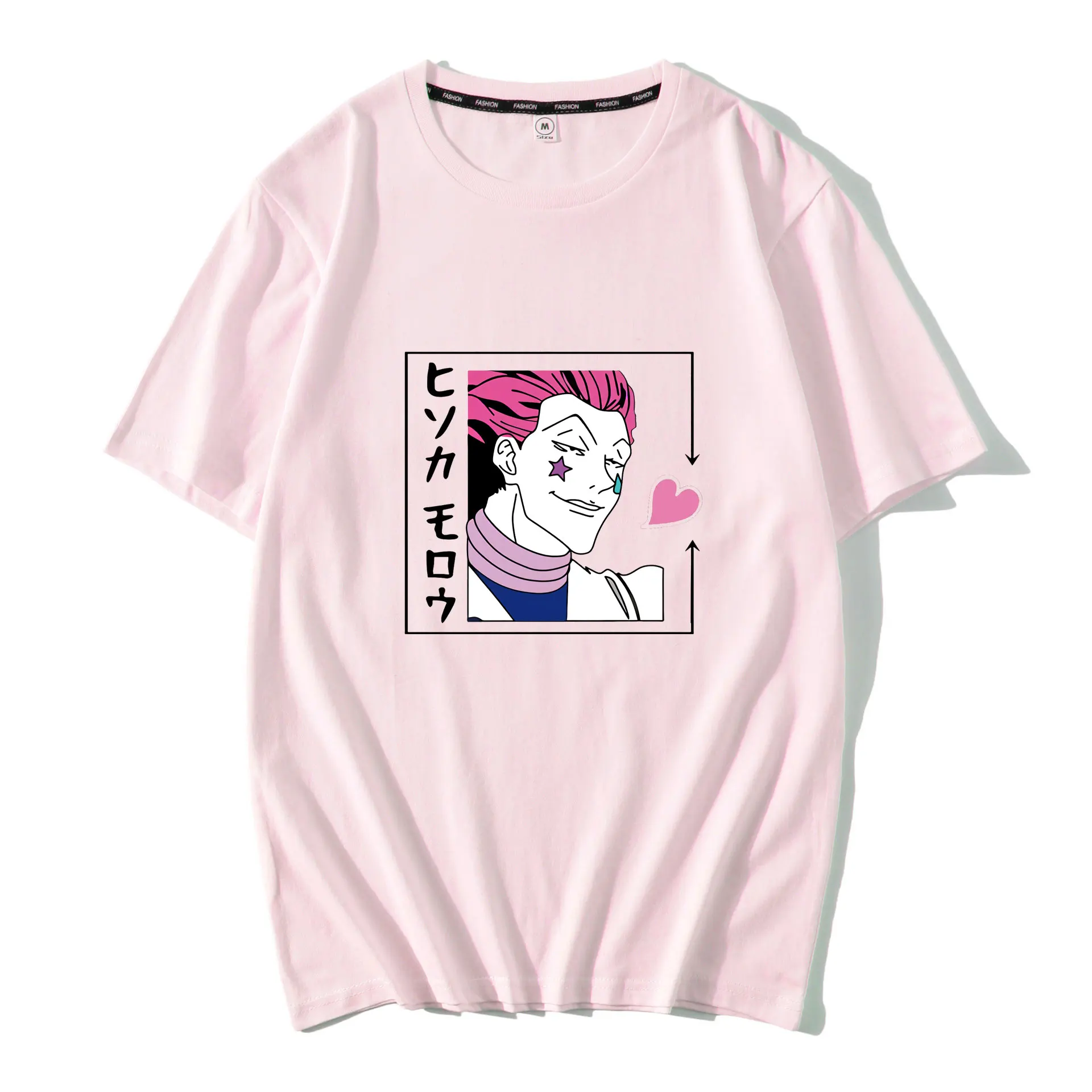 

Hunter X Hunter T-Shirt Men Pre-shrunk Cotton Awesome Tshirt O- Neck Short Sleeved Hisoka Morow T Shirt Anime HxH Tee Harajuku