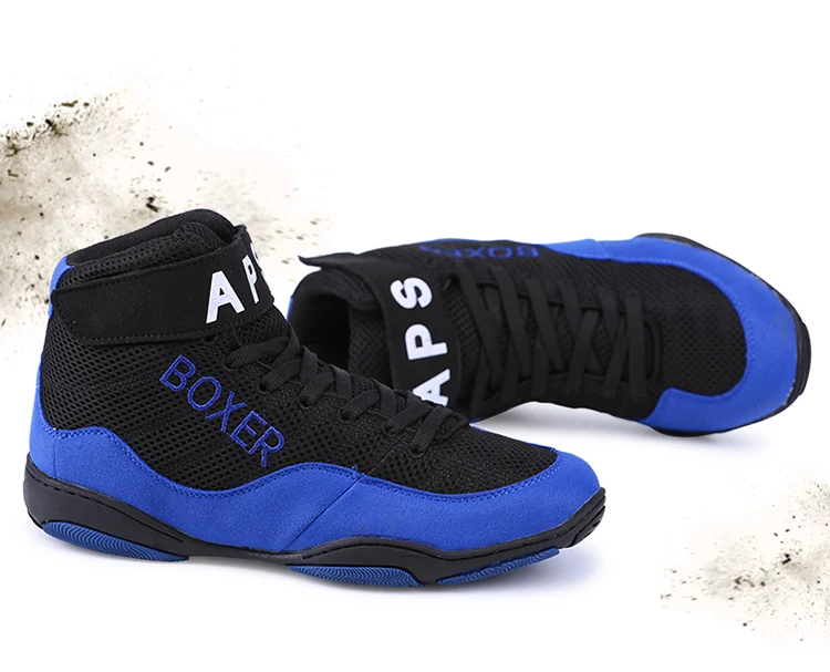 Боксерские Мужские боксерские ботинки мягкие дышащие обувные сапоги для