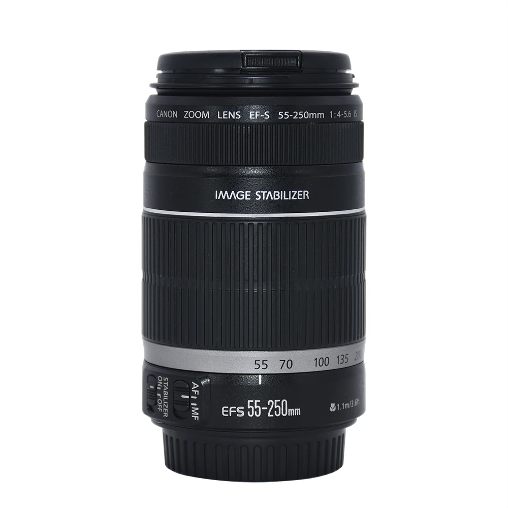 Б/у! Зум объектив для телеобъектива Canon EF S 55 250 мм f/4 5 6 is|Объективы фотоаппаратов| |