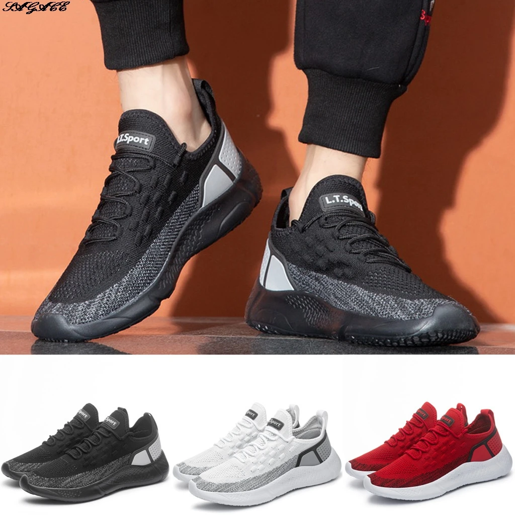 

SAGACE 2020 New Men Shoes Shock Absorption Cushion Breathable Lightweight Comfortable Footwear Outdoor Sports Sneakers