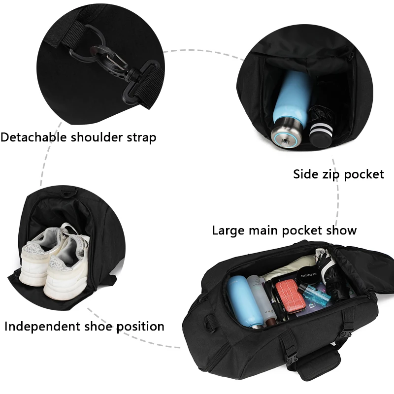 Большая спортивная сумка для мужчин легкие спортивные сумки спортзала женщин и