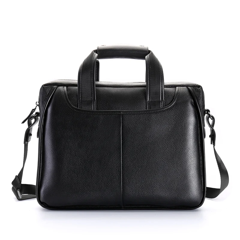 Мужской деловой портфель из натуральной кожи с отделением для документов M200905 |