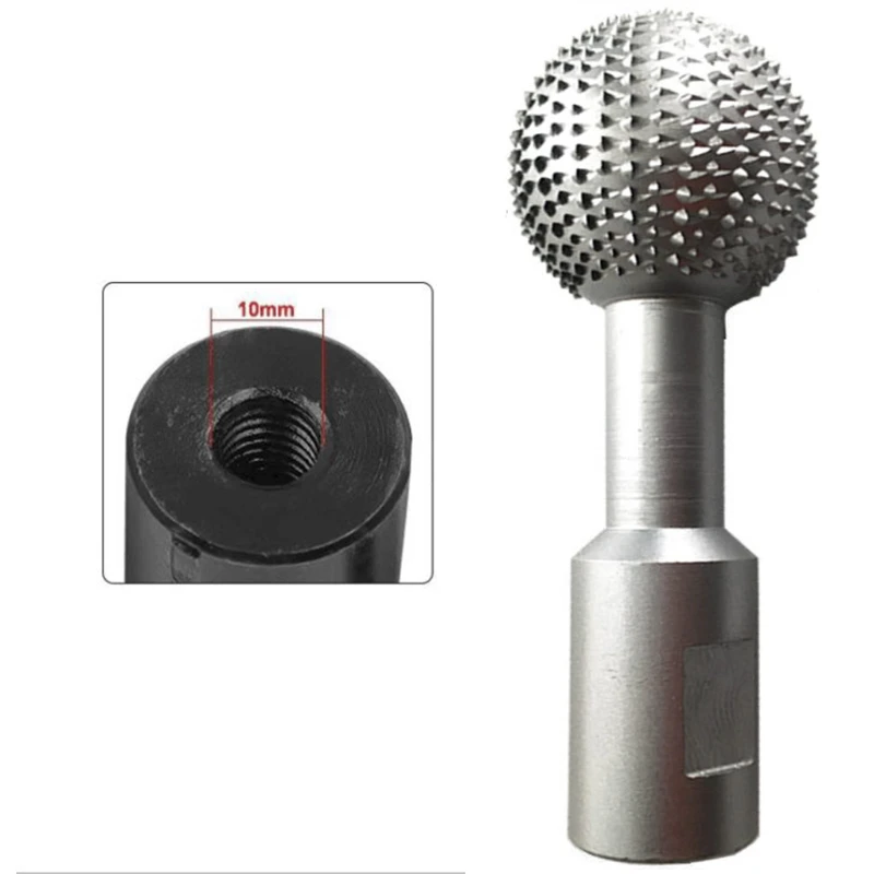 

10/14mm Rotary File Steel Wood Carving Grinding Head Electric Ball-shape