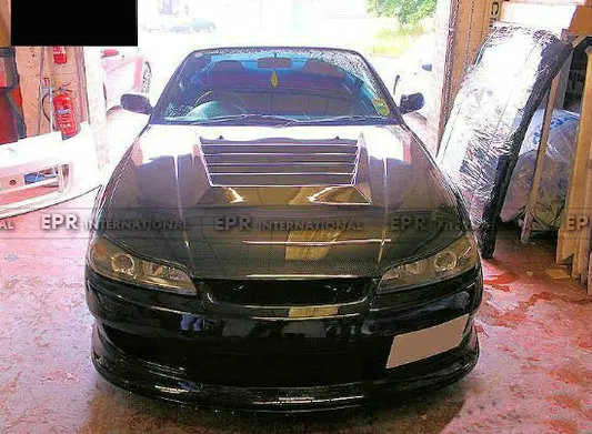 Для Nissan S15 Silvia Carbon Fiber NIS Hood Aero Body Kit Trim Racing Part для Tuning Vent Hood|Капоты| |