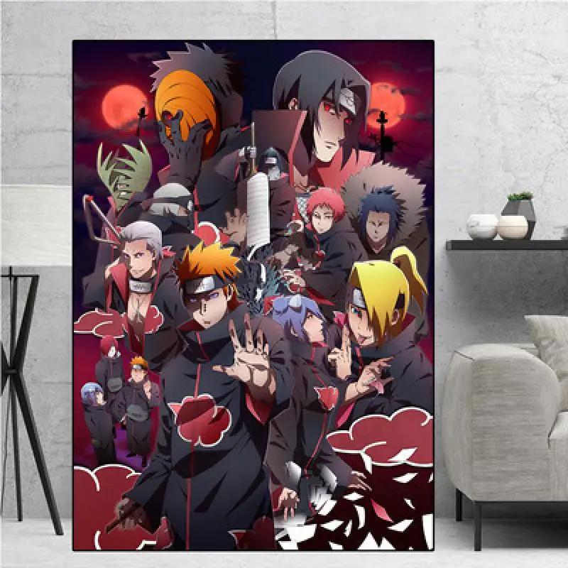 

Painting Interior Wall Naruto Decoration Anime Poster Picture On The Wall Room Decoration Accessories Decorations for Bedroom