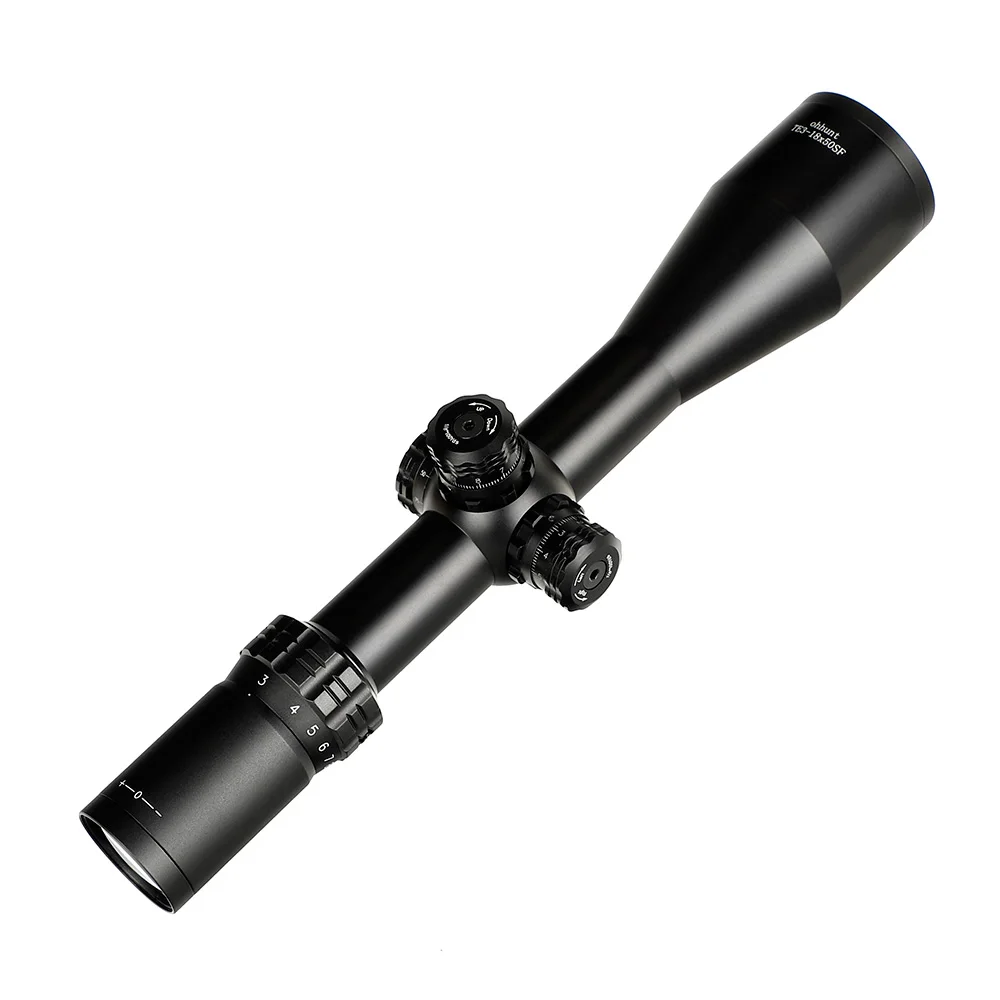 Ohhunt тонкий край 3-18X50 SF тактические оптические прицелы Mil точка стекло травление сетка с стопор башни сброс Охота прицел