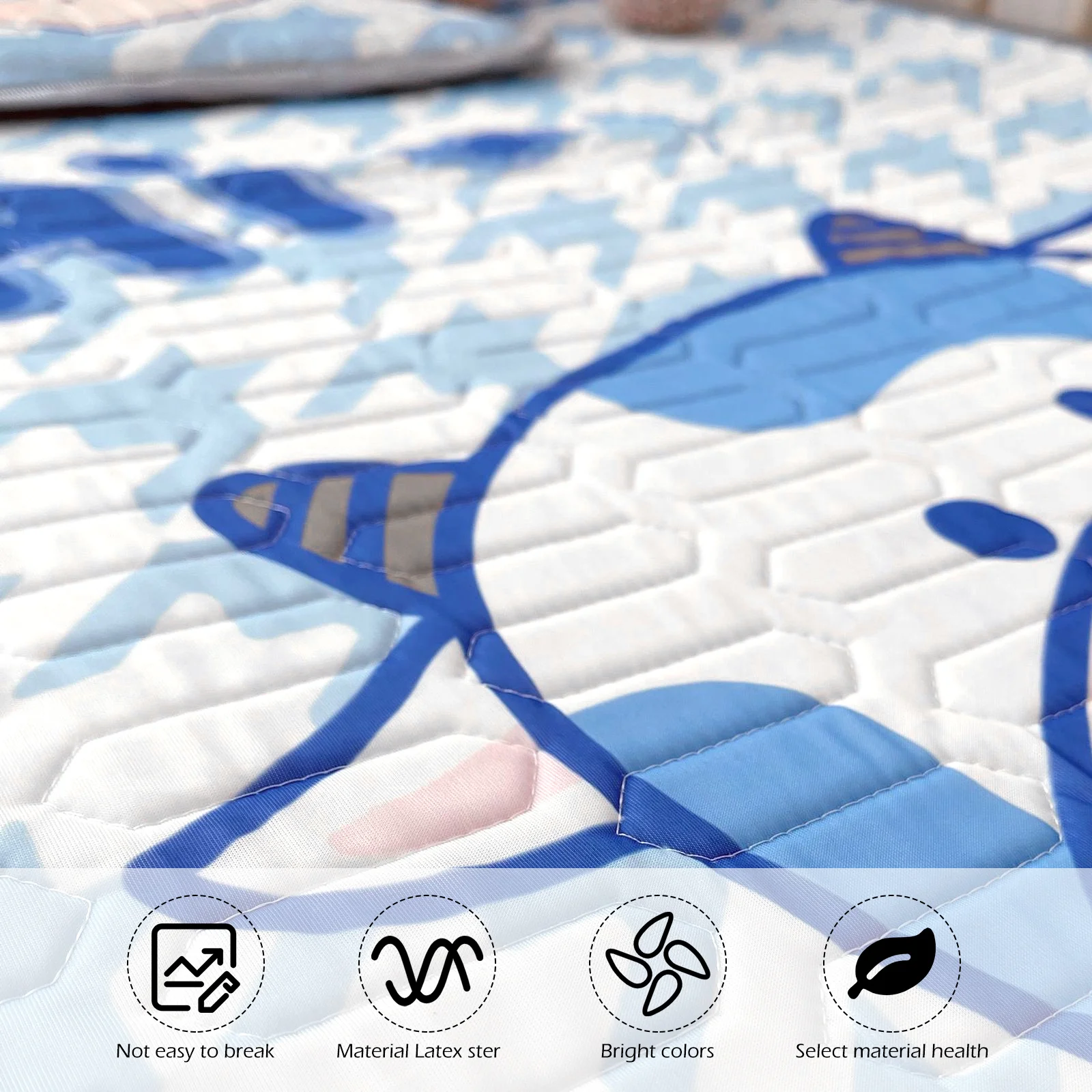 

1 Set Durable Washable Lightweight Sleeping Mat Cartoon Printing for Baby Infant