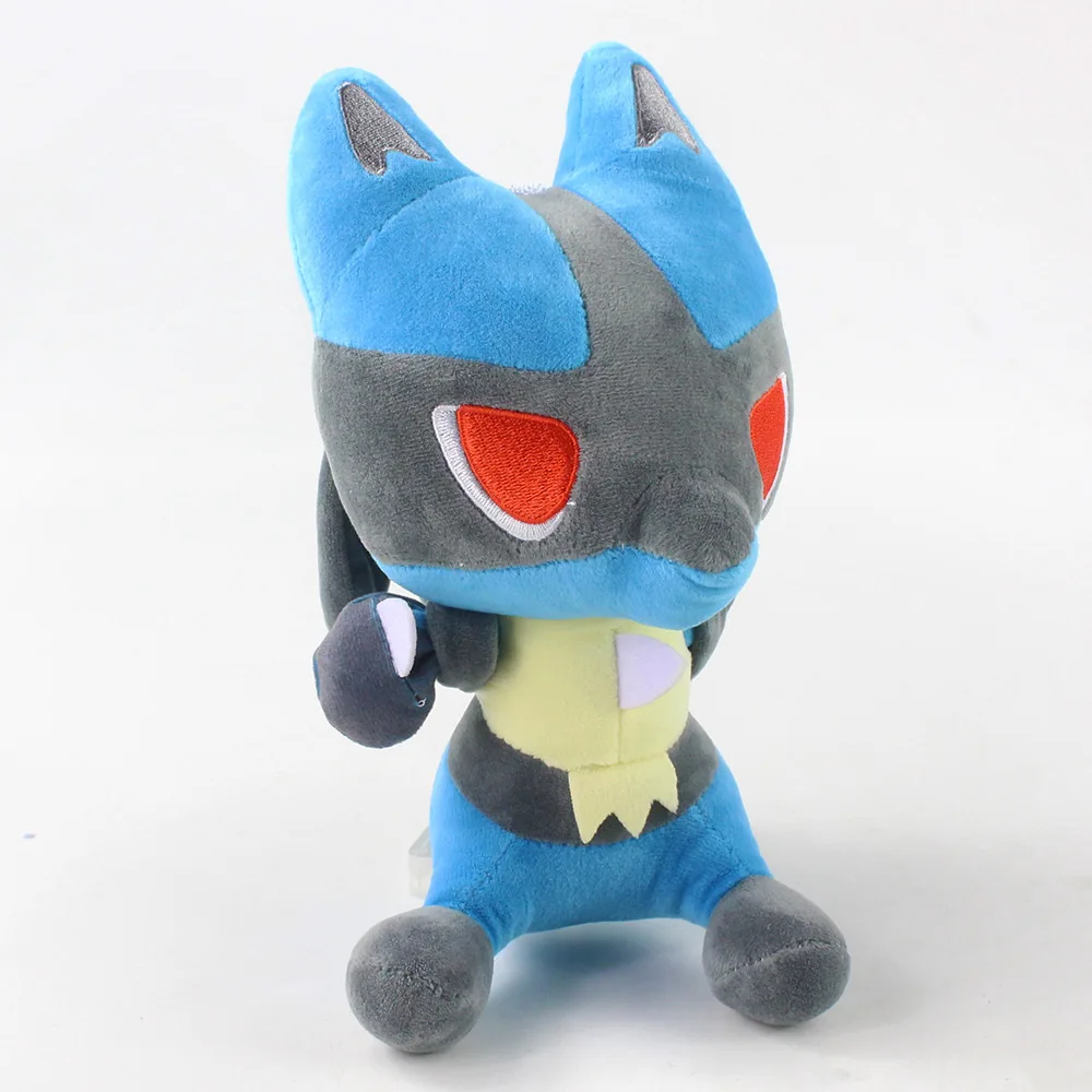Игрушки мягкие в виде животных аниме Покемон Лукарио кукла из мультфильма