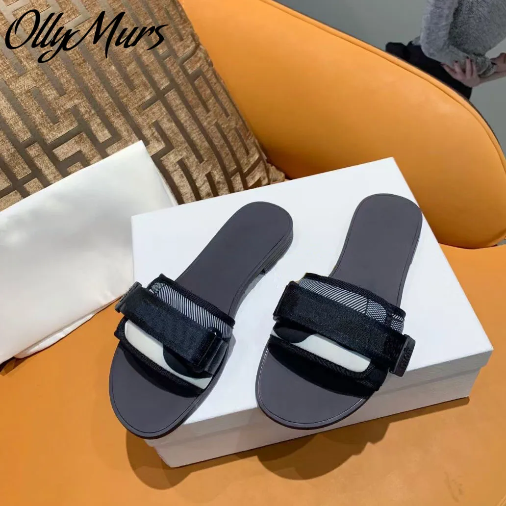 

Ollymurs Luxury Brand Casual Slippers Women Fashion ladies Flats female Flip Flops Slides Women Mules shoes woman
