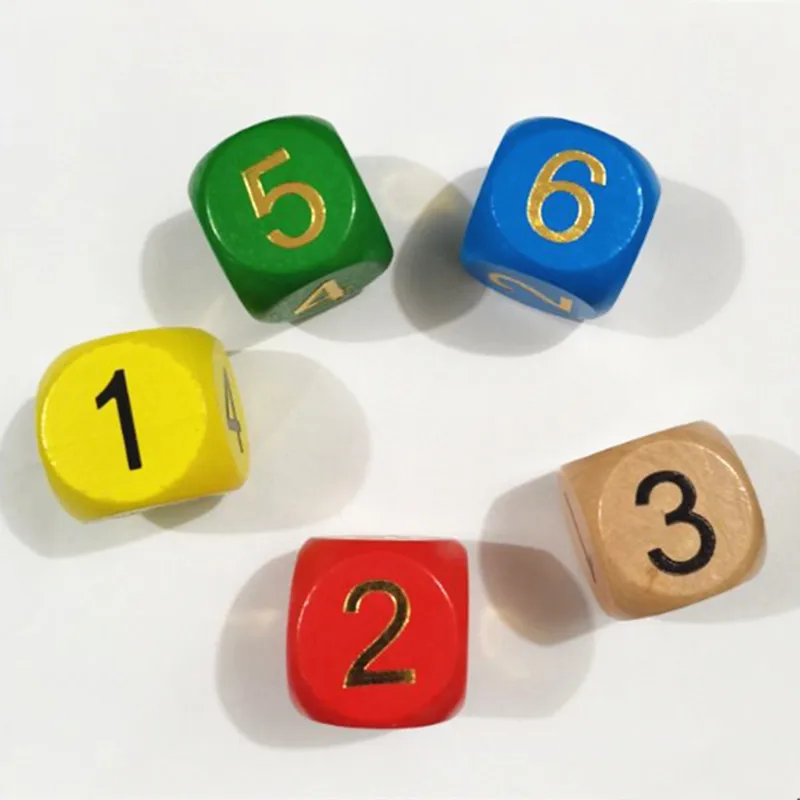 Игральные кости из массива дерева 2 дюйма шт./упак. 4 см | Спорт и развлечения