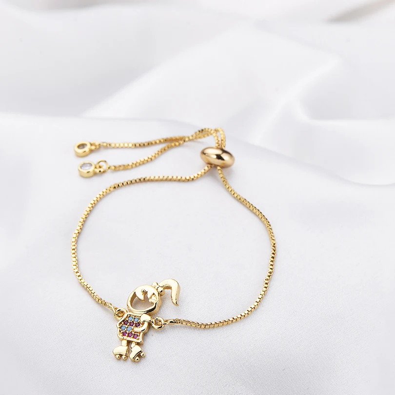 Симпатичный Шарм-браслет Pipitree для катания на коньках семейное ювелирное изделие