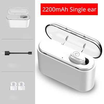 TWS 5,0 bluetooth беспроводные наушники X8 в ухо наушники Беспроводная гарнитура Водонепроницаемый с микрофоном громкой связи Наушники для телефонов - Цвет: White