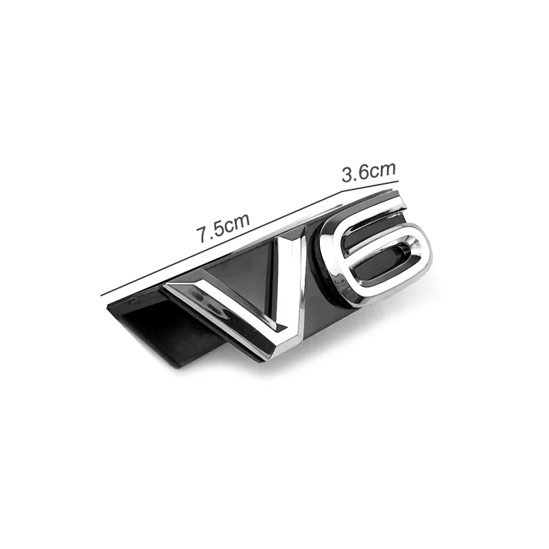 Логотип V6 автомобильный значок наклейка на гриль для Volkswagen VW Touareg Atlas передняя