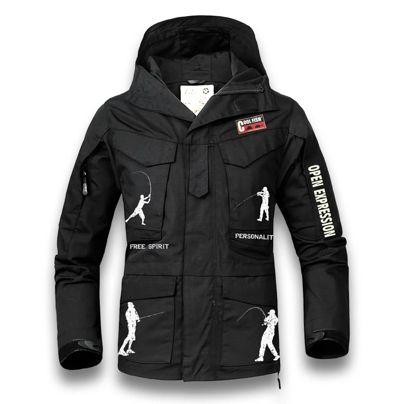 Новинка мужская теплая куртка для рыбалки ветровка непромокаемая