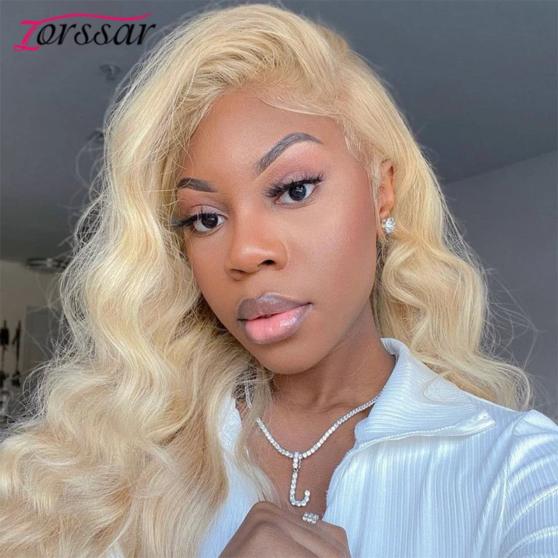 

13x4 Body Wave 613 Blonde Lace Front Wig Brazilian Remy Plucked Lace Front Human Hair 28 36 Inch Human Hair Wigs For Women