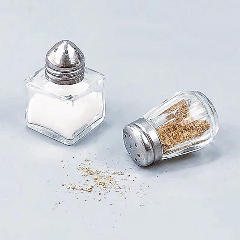 

2pcs/set doll house Miniature 1:12 Accessories glass seasoning bottle Jar Set DIY