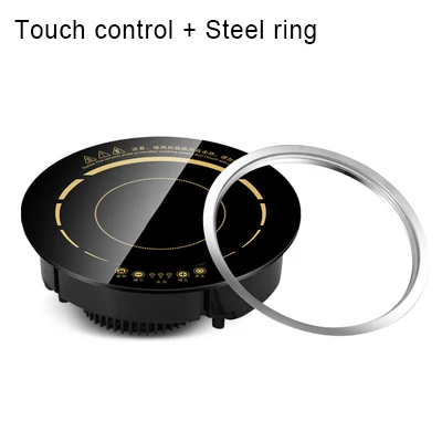 Touch control Ring DMWD круглая электрическая Магнитная индукционная плита встроенный провод управление горелки беспроводной сенсорный горячий горшок варочная панель плита ЕС США - Цвет: Touch control Ring