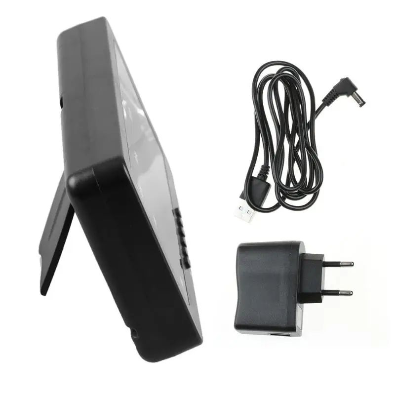 USB Цифровой Будильник Подсветка Повтор бесшумный голосовой Календарь настольные