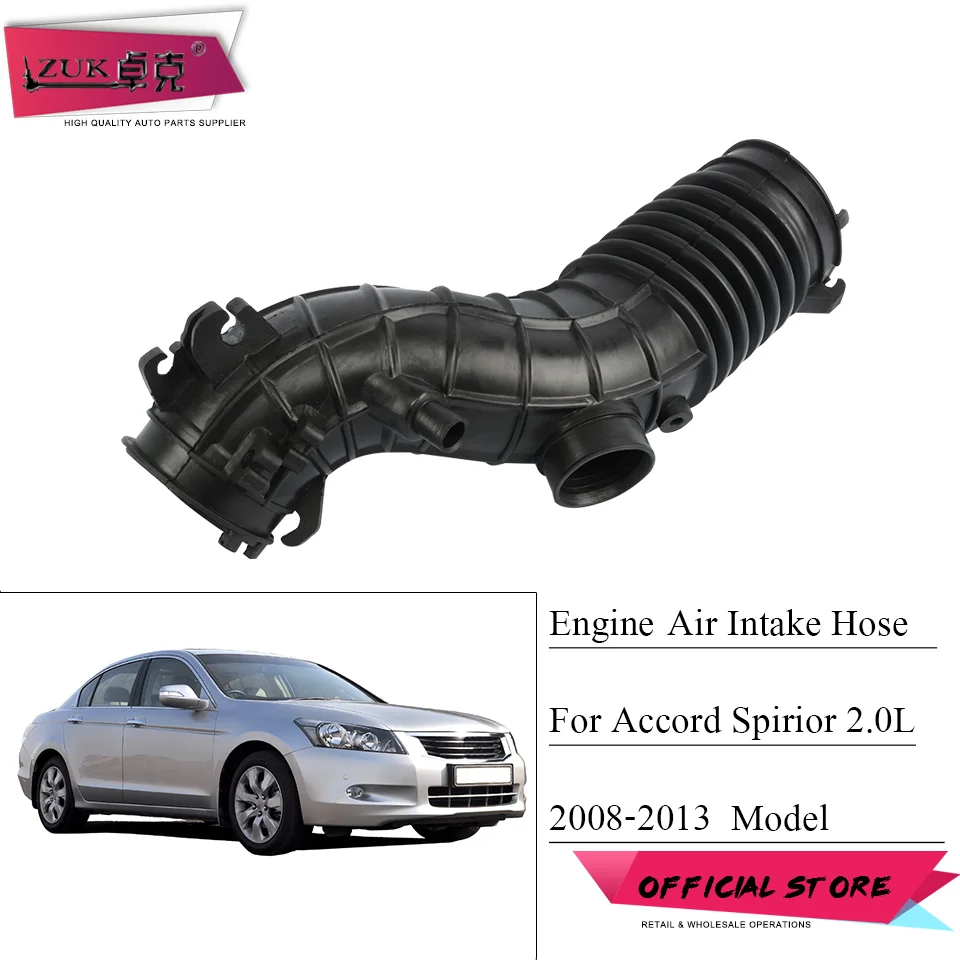 

ZUK Engine Air Intake Hose For HONDA ACCORD 2008 2009 2010 2011 2012 2013 Asian Euro CP1 CU1 2.0L Air Flow Tube 17228-R60-U00