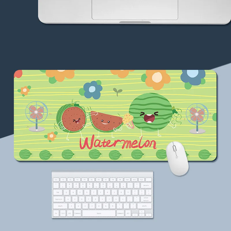 

Fruit print mouse pad cute kawaii desk Learning Games mat extra thick desk pad non-slip heat resistant pc gamer Gaming mats