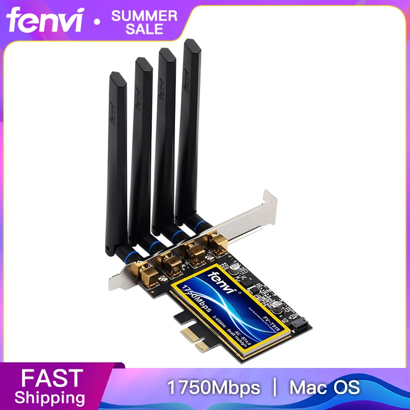 FV T919 двухдиапазонный 1750 Мбит/с 802.11AC Hackintosh PCI E WiFi адаптер Express беспроводной BCM94360CD +