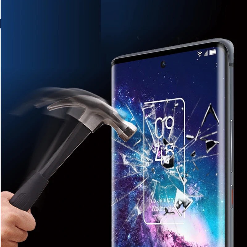 Full Cover Tempered Glass for TCL 10 Plus Screen Protector Curved 3D Film Phone Protective 20 PRO Flim | Мобильные телефоны и