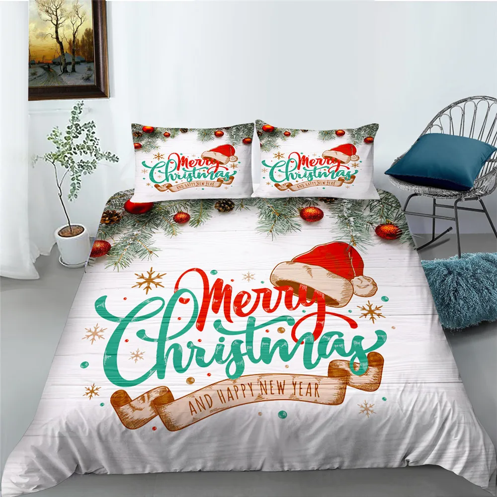 

Роскошные комплекты постельного белья, модные комплекты постельного белья Happy Christmas Queen, домашняя одежда для кровати, лидер продаж, постельн...