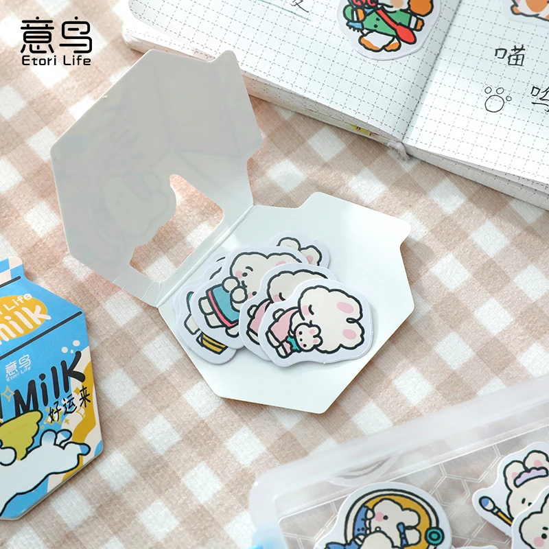 45 шт. декоративные Мультяшные наклейки кролик | Канцтовары для офиса и дома