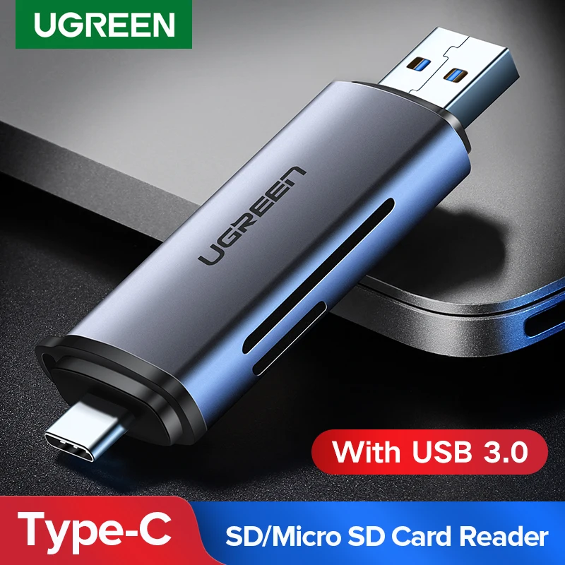 

Ugreen USB 3.0 Card Reader USB Type C to SD Micro TF OTG Card Reader for PC Laptop Accessories Memory SD Card CardReader Adapter