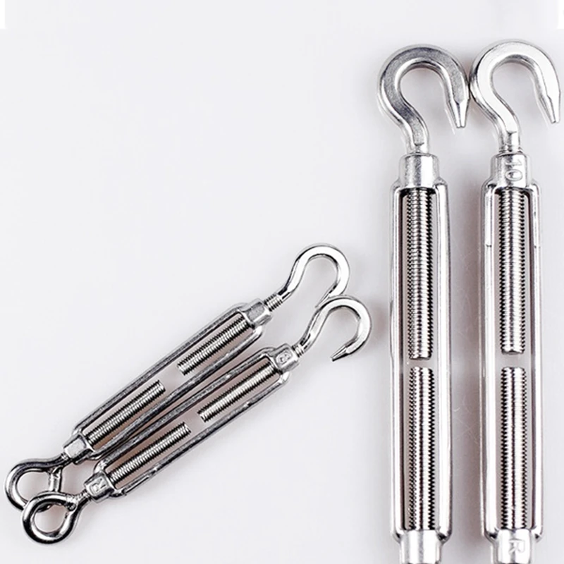 Promotion! M4 Stainless Steel 304 Hook &amp Eye Turnbuckle Wire Rope Tension Pack Of 8 | Строительство и ремонт