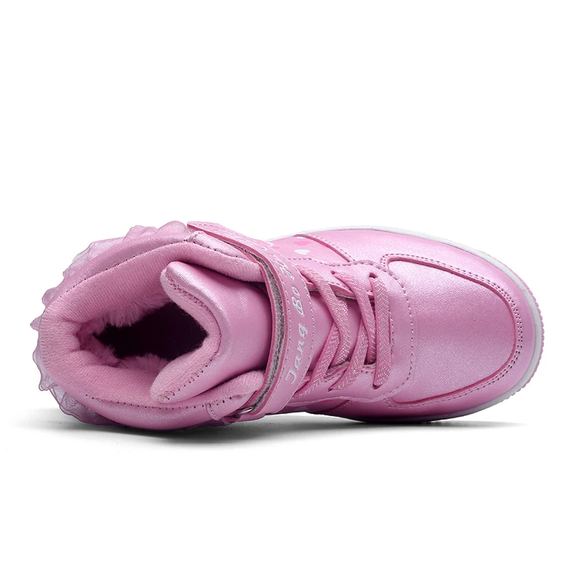 

Toddler Winter Boots Children Kids Baby Girls Winter Warm Soft Cartoon Cat Hook&Loop Short Boots Casual Shoes Kids Boots