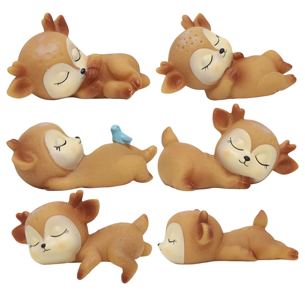 

6 шт., декоративные украшения в виде оленя