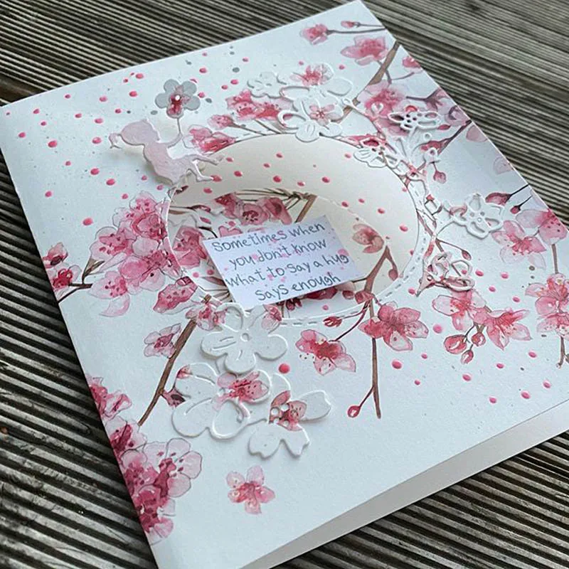 Немецкая детская одежда облако лотоса луна резные штампы DIY ремесла открытка