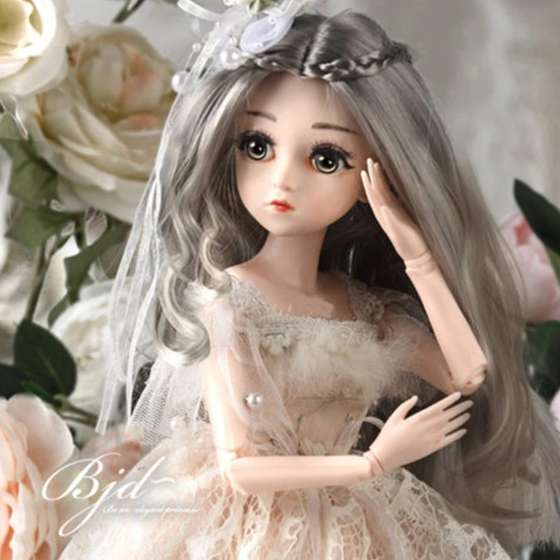 BJD куклы 26 подвижные Соединенные тело 3D глаза свадебное платье одежда девушка кукла с обувью Аксессуары куклы игрушки для девочек подарок