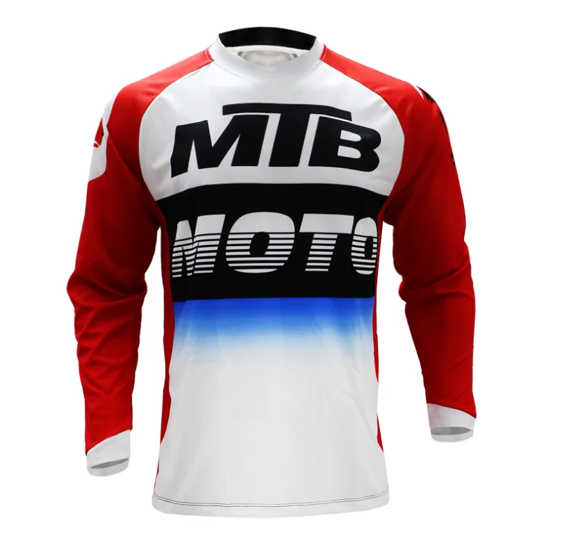 

WULITOTO MTB moisture wicking Off road mountain bike team Shirt race longT-shirt For Men