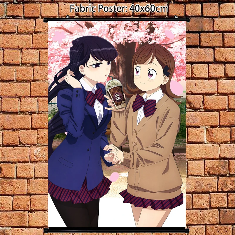 

Плакат аниме «Komi Can't Communicate Yamai Ren Komi Shouko», настенный свиток, украшение для дома, художественная картина 60x40 см