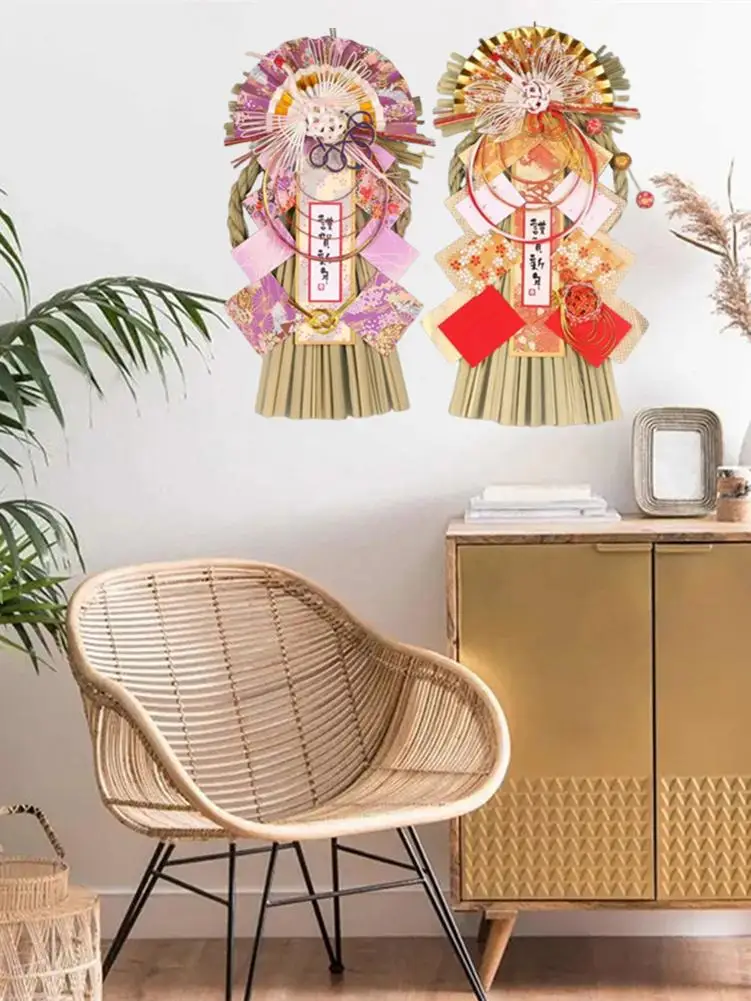 Соломенная подвеска в японском стиле Новогодняя соломенная изгоняющая злые