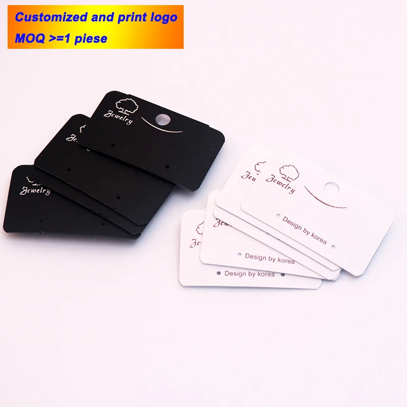 3*5 50 шт./лот пластиковая пвх широкая упаковка для сережек держатель ювелирных