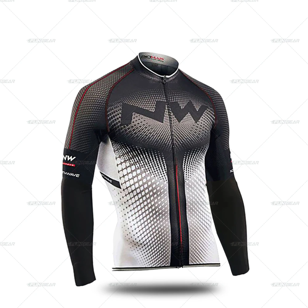 JERSEYS Комплект из Джерси с длинным рукавом для велоспорта, одежда для велоспорта, Зимняя Теплая Флисовая Куртка для триатлона Pro Team, Мужская одежда для верховой езды, MTB, верхняя одежда - Цвет: JERSEYS