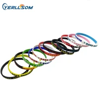 500pcslot free shipping customized engraved and ink filled rubber 14inch silicone bracelets with personal logo y20070701
