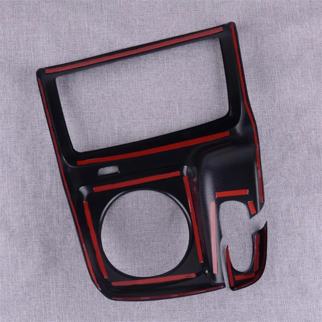 

DWCX ABS Carbon Fiber Style Black Interior Center Gear Shift Frame Cover Trim fit for Honda Civic 2006 2007 2008 2009 2010 2011