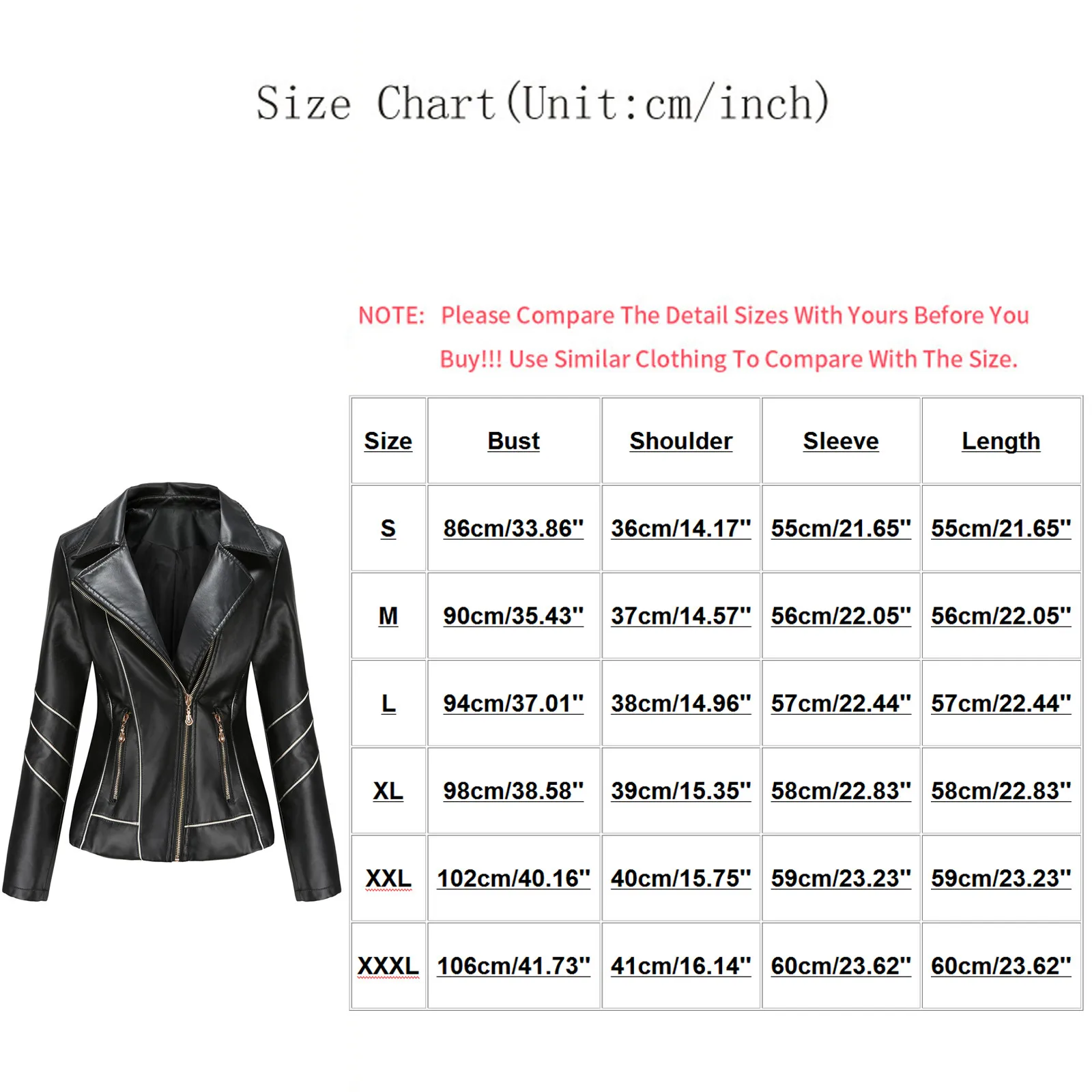 

2021New Women's Leather Jacket punk zipper Black Motorcycle Coat Short Faux Leather Biker Jacket Soft Jacket Female autumn coat