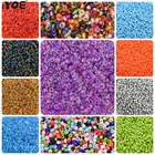 1000 шт 2-3 мм очаровательные чешские стеклянные бисер Diy браслет мини красочные нерегулярные бусины для изготовления ювелирных изделий ожерелье серьги
