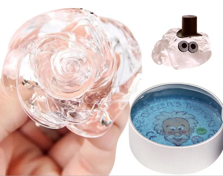 Intelligent Creative Hand Gum Transparent Bounce Plasticine Slime Light Clay Adults Decompression Mud Educational Toys Kids Gift | Игрушки и